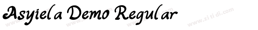 Asyiela Demo Regular字体转换